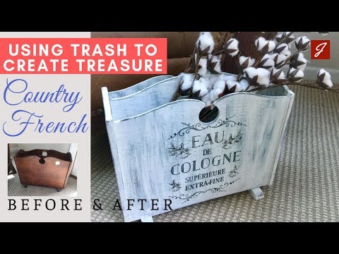 Using Trash to Create Treasure - Upcycle into Country French Floral Stand