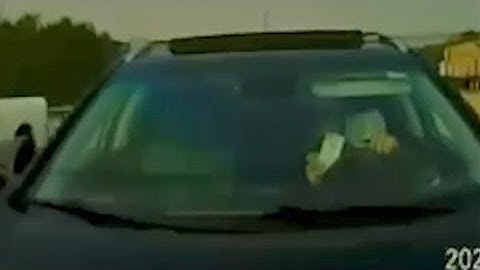 CAUGHT ON CAMERA: Alleged distracted driving leads to crash