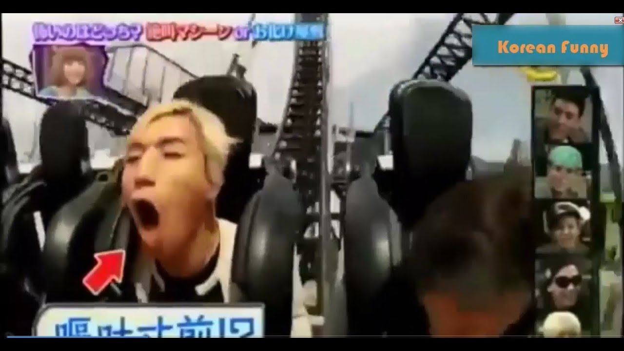 Kpop Idols In Roller Coaster Funny Moments - Youtube