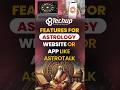 Key Features for an Online Astrology Business Website &amp; App | Astro Website &amp; App Development