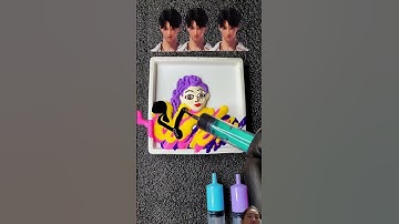 7 Subscribe for more satisfying ASMR videos!”#colormixing #satisfying #kpop #shortvideo #bts #shorts