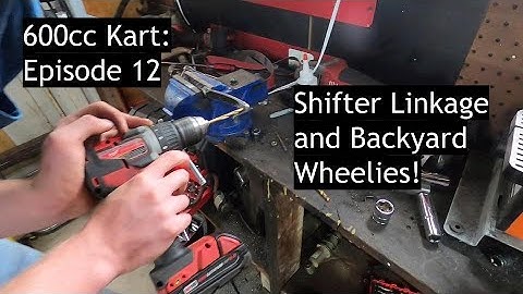 Building The Shifter Linkage for our FZR600 2 Seat Crosskart (600cc Street Kart Build: Episode 12)