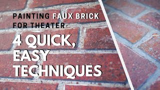 Faux Brick Painting - Scenic Art