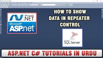 ASP NET C# Tutorial In Urdu - How to use Repeater Control