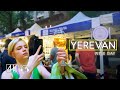 Walking Tour YEREVAN WINE DAY, June 2, 2023, Armenia, 4K 60fps