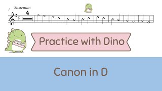 Canon in D by Pachelbel (Violin Tutorial | Play along | Playing partner)