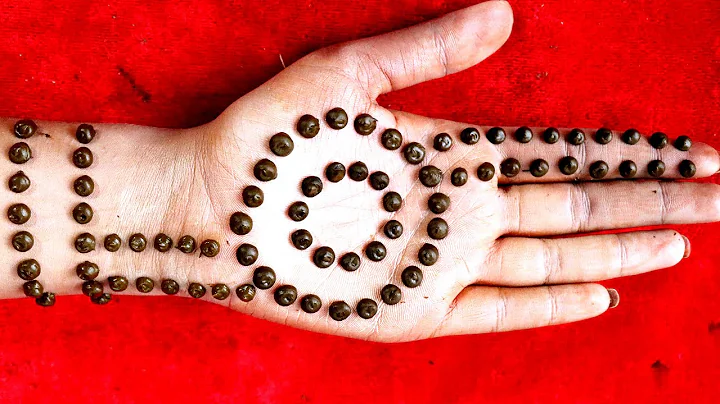 simple and easy quick mehndi design with dot trick - mehandi design