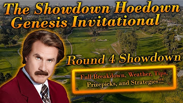 PGA DFS: Showdown Hoedown Round 4 | Genesis Inv | DraftKings Strategies | PrizePicks | (Not) Picks