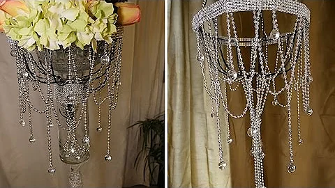 DIY | Dollar Tree Chandelier and Wedding Decorations