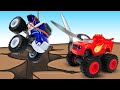 Crusher trapaceia na corrida das Monster Machines! Vídeo com brinquedos em português