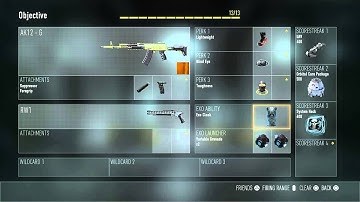 AW BEST CLASS SETUP Ranking up class/Objective. advanced warfare!