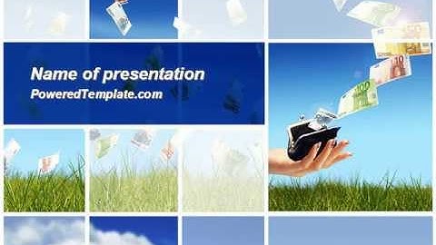 Spending Money PowerPoint Template by PoweredTemplate.com