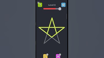 Draw a Star ⭐ Single Line Puzzle – Level 8 #shorts