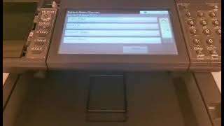 How to find usage report from your UTAX 3066 multifunction office printer and print it out.