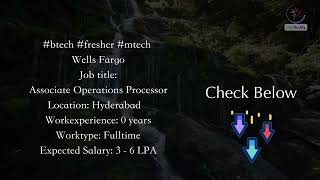 Associate Operations Processor (Wells Fargo)