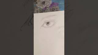 how to draw simple eye #drawing #art #myart #sketch #shorts