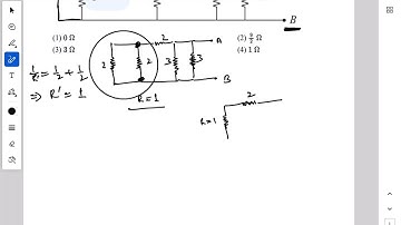 The equivalent resistance of the given circuit between the terminals A and B is  #physics #current 