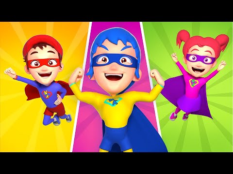 Mini Superhero Friends | Kids Songs and Nursery Rhymes #shorts