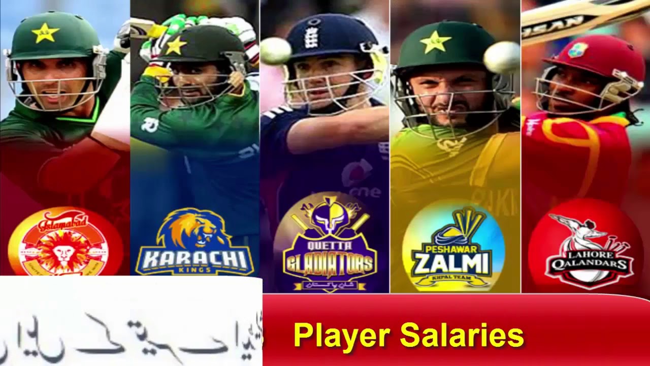 psl player salaries 2018