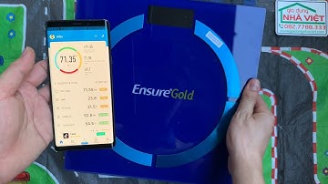 Hướng dẫn sử dụng Cân sức khoẻ điện tử kết nối Bluetooth phân tích chỉ số cơ thể Ensure Gold ADL28
