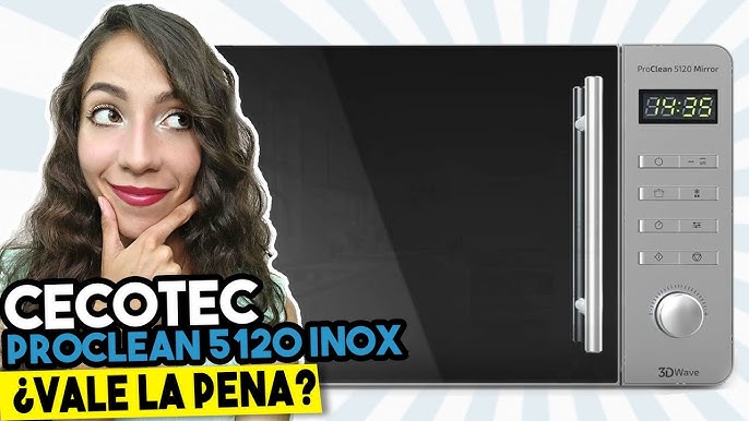 Microondas libre instalación - CECOTEC ProClean 5020 Mirror, 700 W, 3  potencia, 1 l, Silver