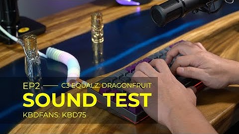 SOUND TEST | KBD75 V2 | TKC X C3 EQUALZ DRAGONFRUIT | STOCK VS LUBED COMPARISON