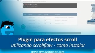 Plugin jquery para poner efectos al hacer scroll en la web | @eytooestudios