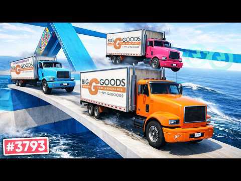 Wer SCHAFFT mit einem 40 TONNEN LKW den WASSER PARKOUR in GTA?!🌊