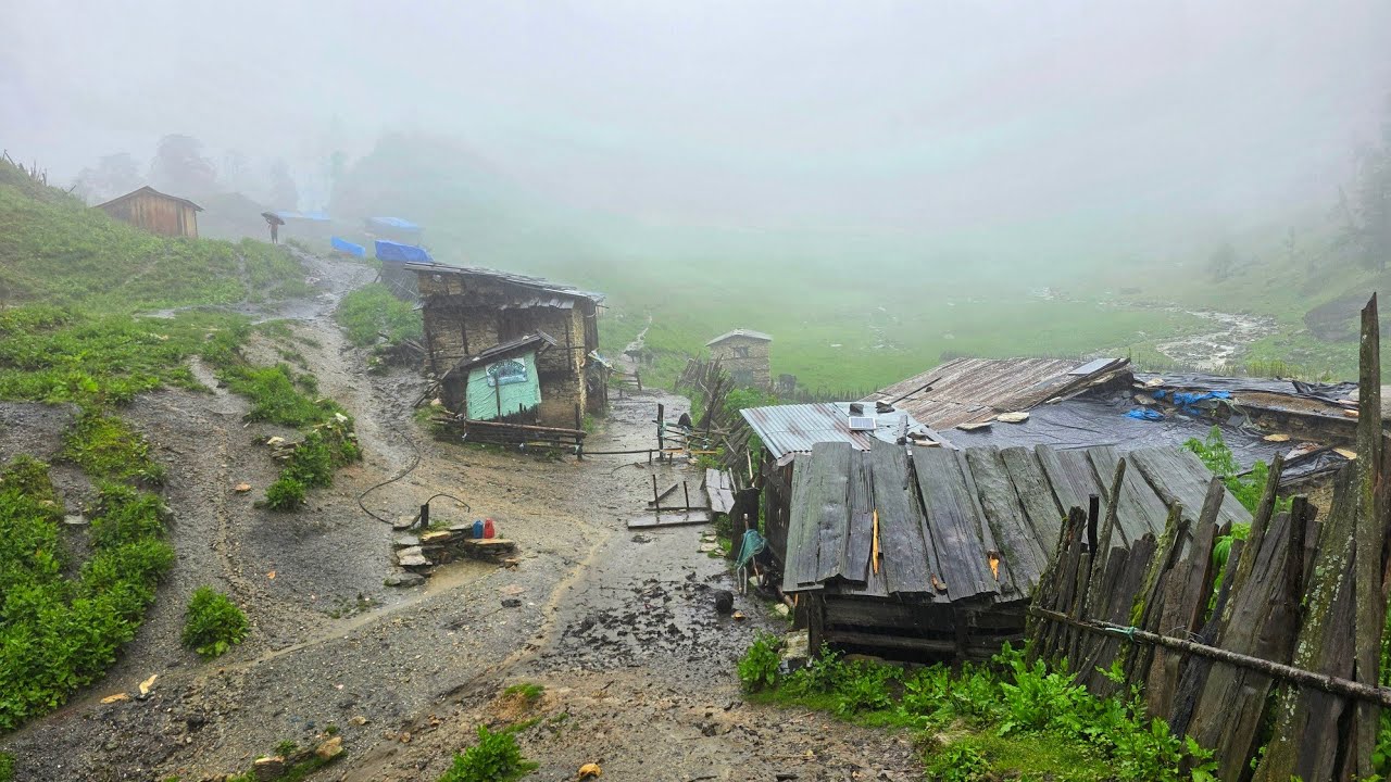 Best Nepali Mountain Village Life Videos Compilation Of Rainy Season | Living With Beautiful Nature