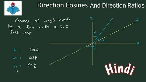 Direction Cosines and Direction Ratios of a line in 3D Plane | Direction Cosines, Direction Ratios