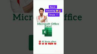 TRICK NO : 46 Excel Magic Trick 😱🪄 #viral #shorts #youtube #excel