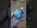Gold and silver fume ball ornament!    #glassblowing #glass #fume #gold #silver #apple #fyp #explore