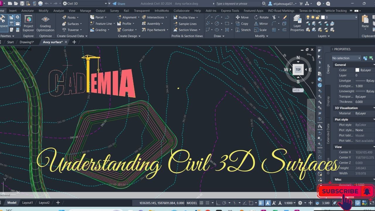 1. Understanding Civil 3D Surfaces Tutorial (Video 1/6) YouTube