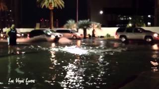 Las Vegas Blvd Flooded,July 2013