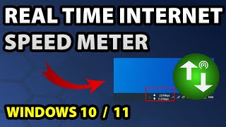 Real Time Internet Speed Monitor for Windows 10 / 11 screenshot 1