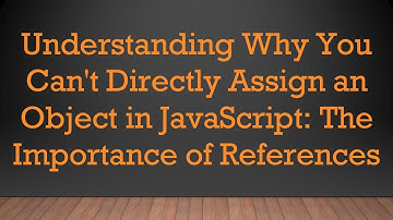 Understanding Why You Can