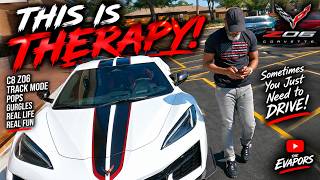 C8 Z06 Z07 SPORT MODE IS INSANE! 8,000 RPM Highway Drive & Exhaust Sounds
