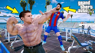 RONALDO OLUYORUZ VE SPOR SALONDA VÜCUT GELİŞTİRİYORUZ!(HULK OLDUK!) - GTA 5 screenshot 1