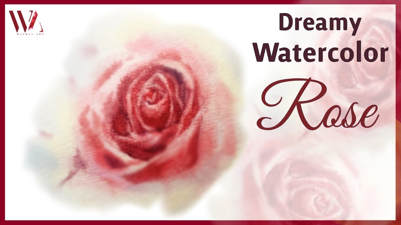 WATERCOLOR TUTORIAL FOR BEGINNERS: How To Paint A Rose In 5 Steps ...
