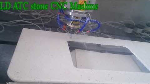 ATC Stone CNC Machine Working Video