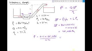 Calculating Pump Delivery Pressure and Power Consumption