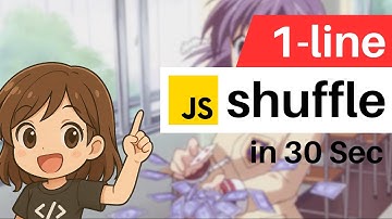 Shuffle Your JS Array in 1 Line 🎲 | JavaScript One-Liner Trick