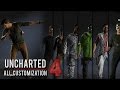 Uncharted 4    all outfitsskinstaunts all customizations showcase