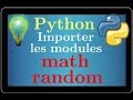 cours python • importer les modules math et random • programmation • tutoriel • lycée