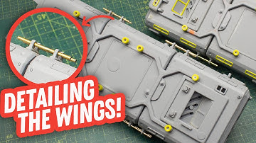Sniper Spaceship - Part 10 - Detailing the wings!