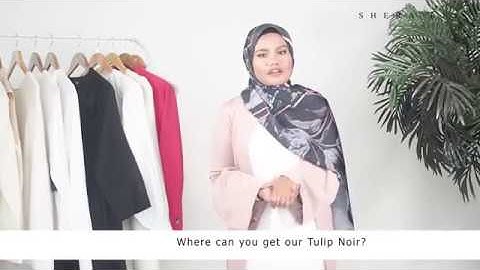 HIJAB EXPERT: 5 Outfits 1 Shawl (Tulip Noir from sheralee.my)