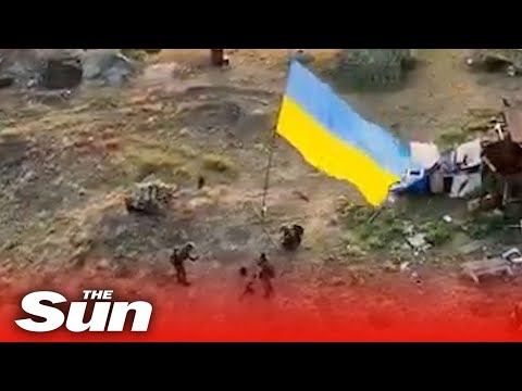 Ukrainian flag raised over Snake Island after Kyiv announces its recapture from Russian forces