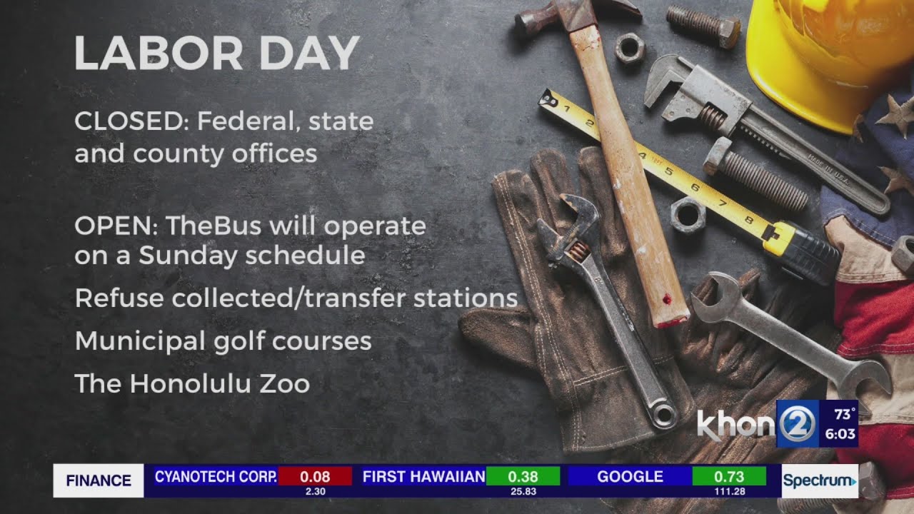 Here's what's open (and closed) on Labor Day 2022