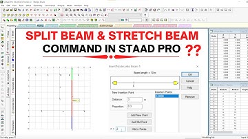 How to STRETCH BEAM & SPLIT BEAM in STAAD Pro | INFRA SKILL HUB