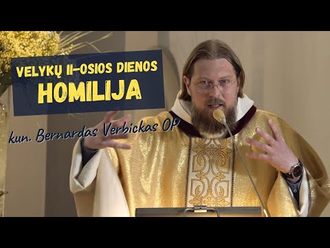 2021-04-18 kun. Bernardo Verbicko OP Velykų antrosios dienos homilija